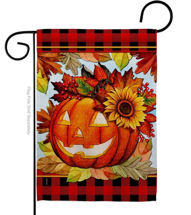 Jack O Bouquet Garden Flag
