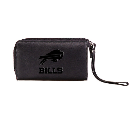 Buffalo Bills Black Embossed Wristlet Wallet