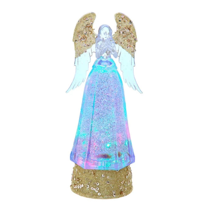 10.25" Acrylic Angel Light Up Water Lantern