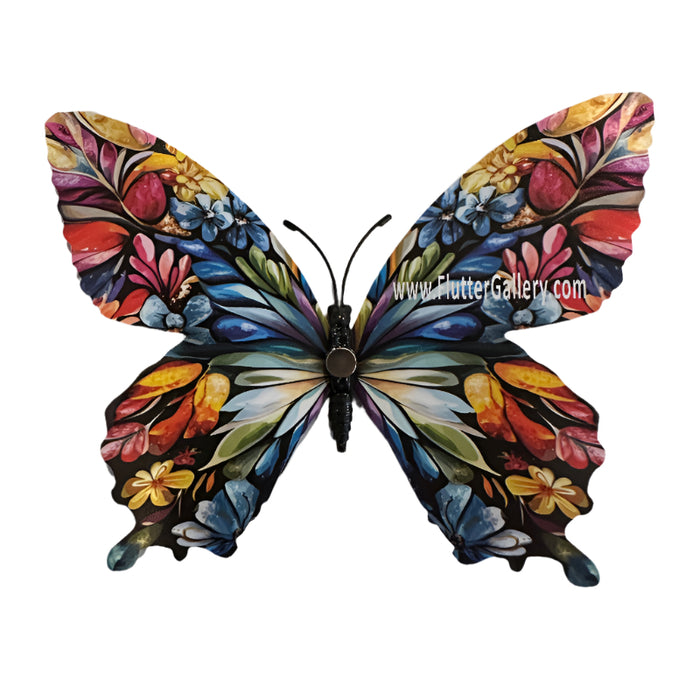 Floral Swallowtail Glow in the Dark Paper Butterfly Magnet