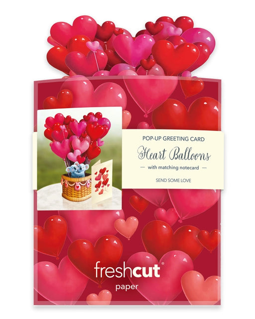Mini Heart Balloons Pop-Up Bouquet w/ Note Card