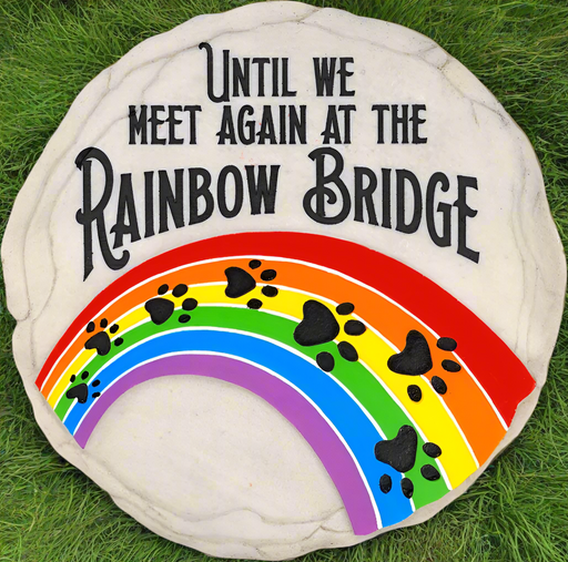 Rainbow Bridge Pet Memorial Stepping Stone