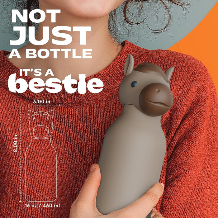 16oz Bestie Horse Animal Bottle