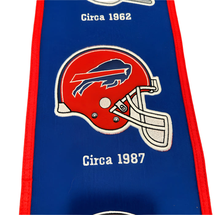 Buffalo Bills Helmet Evolution Wool Banner