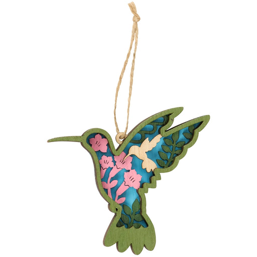 Hummingbird Landscape 3D Magnetic Ornament