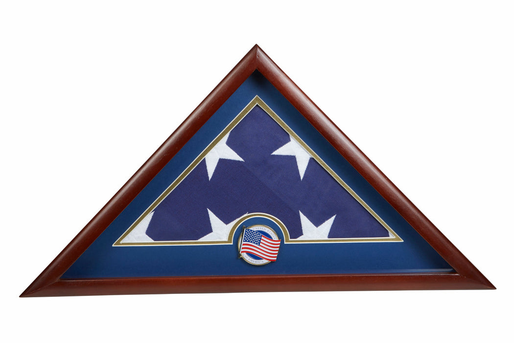 American Flag Medal Burial Flag Display Case