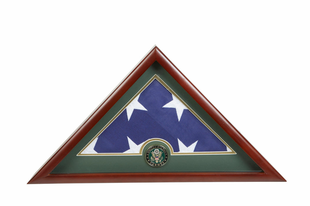 US Army Emblem Burial Flag Display Case