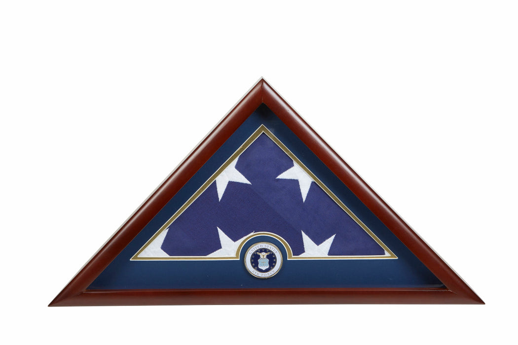 US Air Force Emblem Burial Flag Display Case