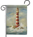 Lighthouse by the Sea Garden Flag