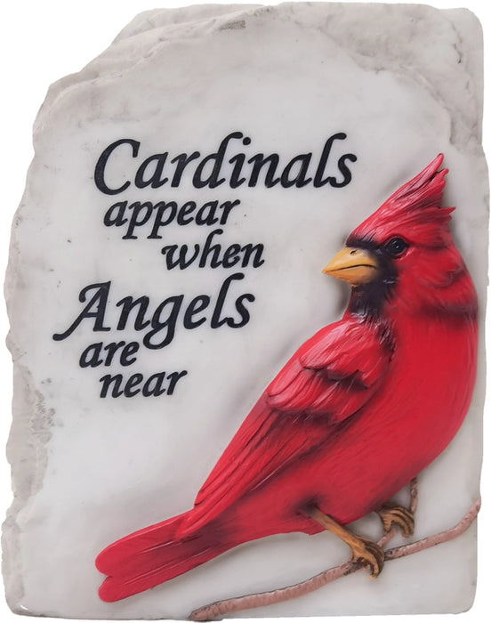 Cardinals Appear Garden Statue