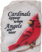 Cardinals Appear Garden Statue
