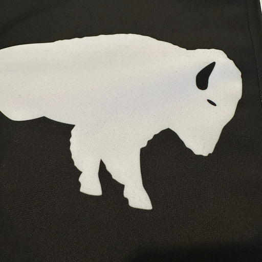 Black and White Standing Buffalo Garden Flag