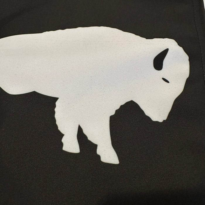 Black and White Standing Buffalo Garden Flag