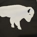 Black and White Standing Buffalo Garden Flag