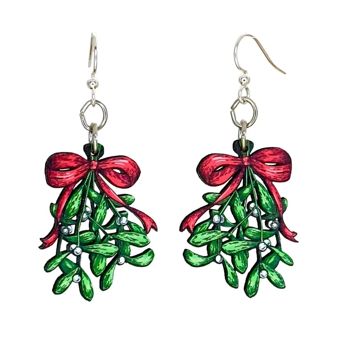 Mistletoe Wood Earrings