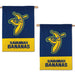 One Savannah Bananas flags showing the front and back side with a banana logo 