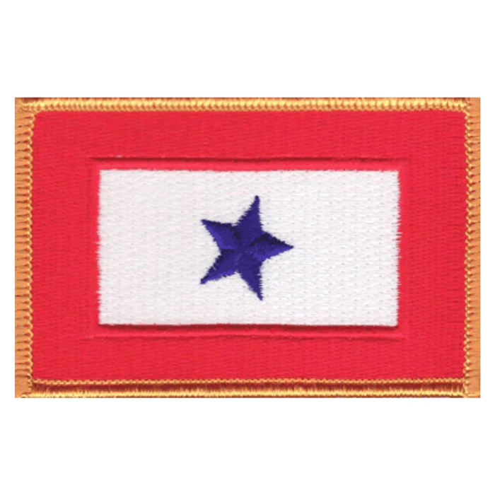 One Blue Service Star Flag Patch