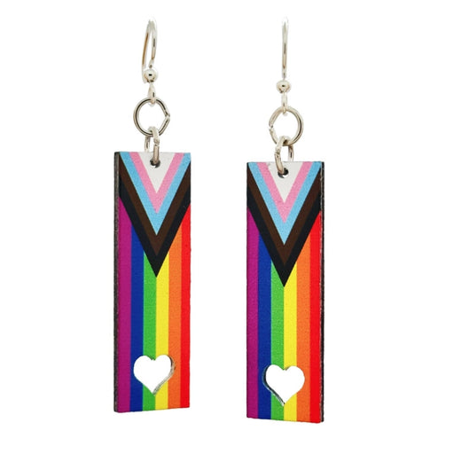 Inclusive Pride Wood Earrings