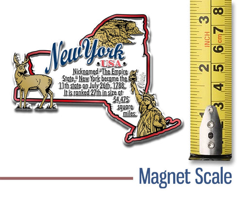 New York State Information Rubber Magnet