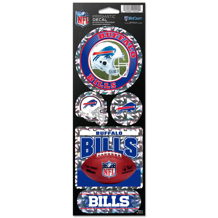 Buffalo Bills Prismatic Decals - Set of 5
