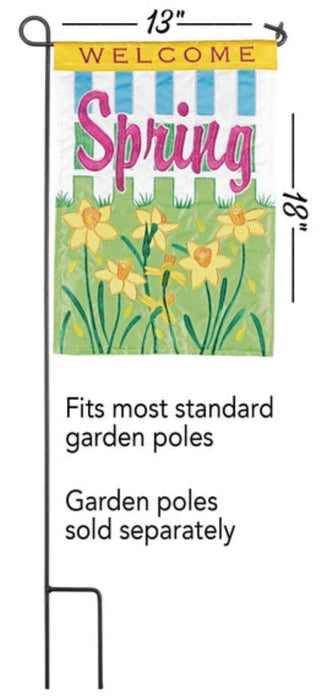 Welcome Spring Daffodils Garden Flag