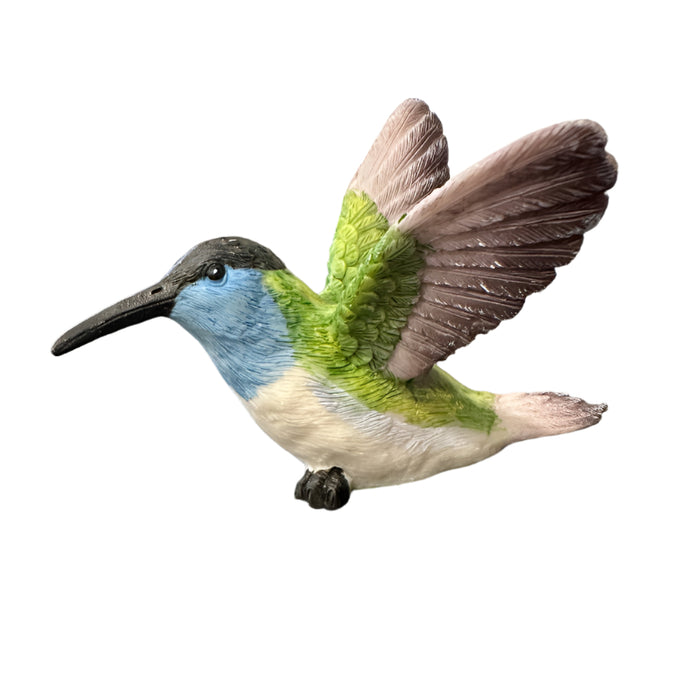 Hummingbird w/ White Belly Resin Figurine