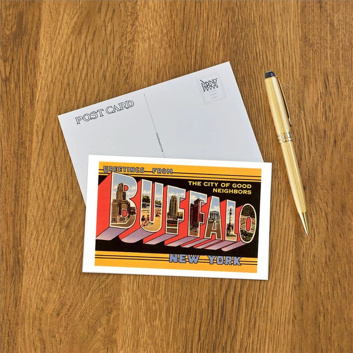 Greetings From Buffalo Large Letter Postcard