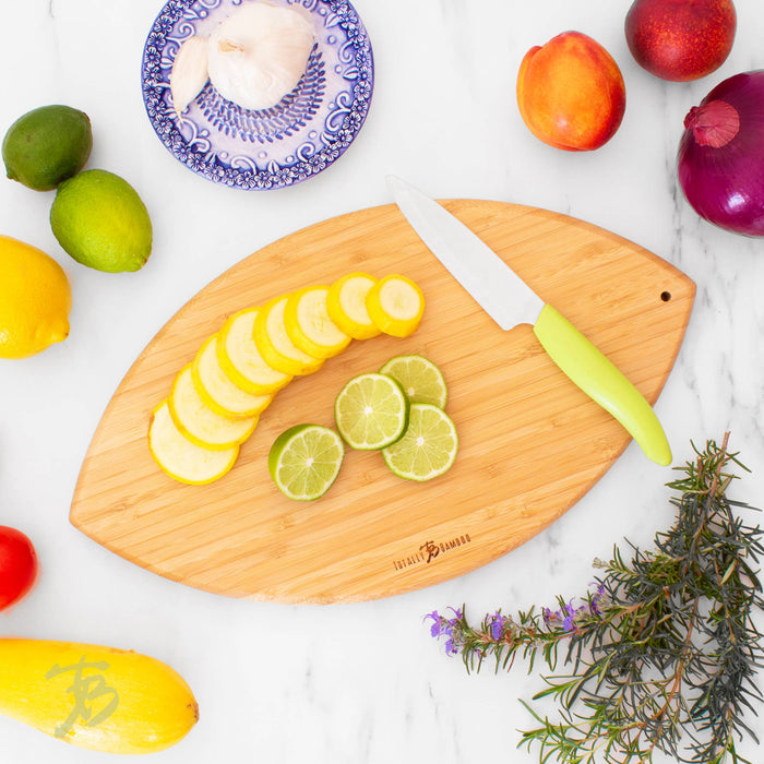 Football Shaped Cutting Board & Serving Tray