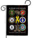 US Armed Forces Support Garden Flag