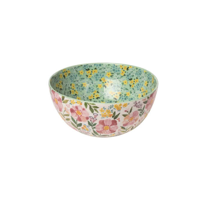 10" Ceramic Everyday Floral Mixing Bowl