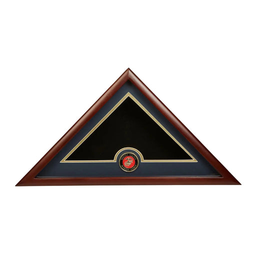 US Marine Corps Emblem Burial Flag Display Case