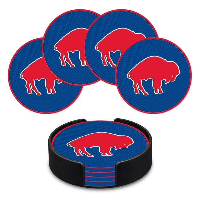 Buffalo Bills Retro Logo PVC Coaster - 4 Pack