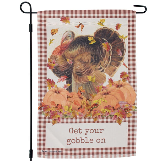 Get Your Gobble On Garden Flag