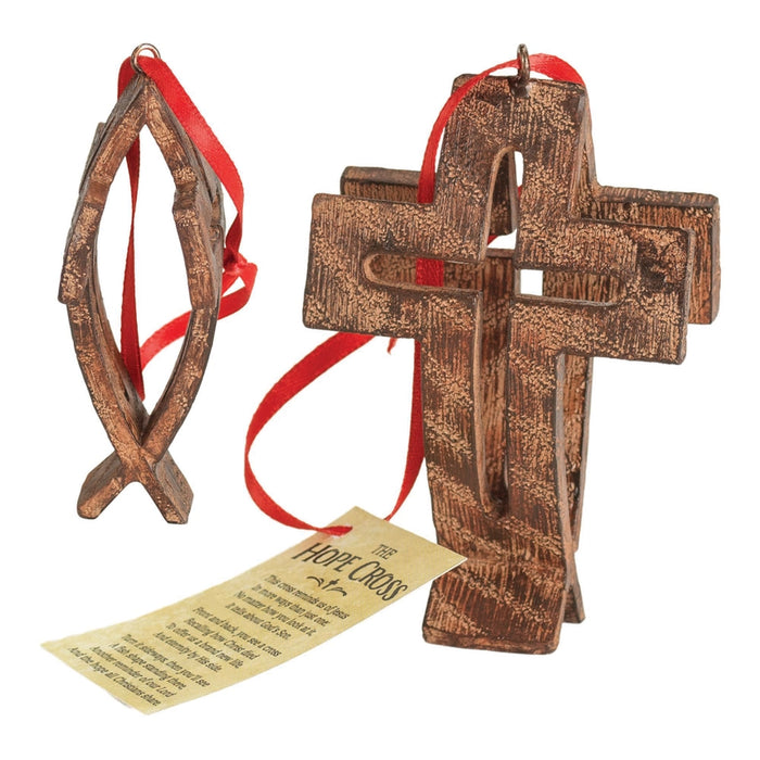 The Hope Cross Resin Ornament