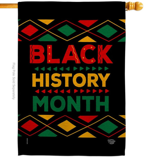 Black History Month Banner Flag