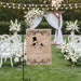 Just Married Bird Burlap Garden Flag