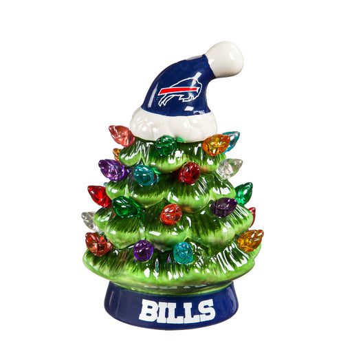 4" Mini Buffalo Bills LED Ceramic Christmas Tree