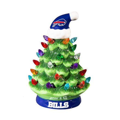 8" Buffalo Bills LED Ceramic Christmas Tree