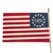 8x12" Betsy Ross 250 Stick Flag