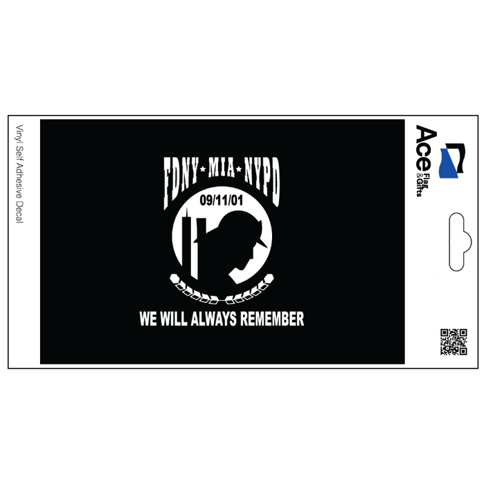 9/11 Responder MIA Remembrance Decal - Made in USA