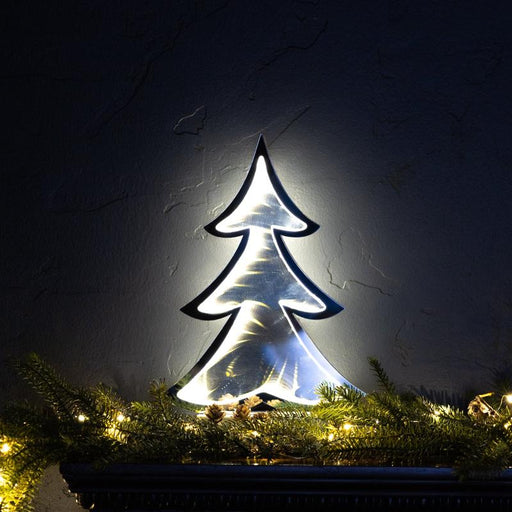 Christmas Tree Infinity Light - WHITE