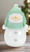 Pom-Pom Hat Glitter Snowman Figurine