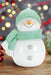 Beanie Glitter Snowman Figurine