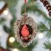 Cardinal in Pinecone Ornament