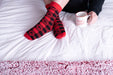 Red Buffalo Plaid Crew Socks