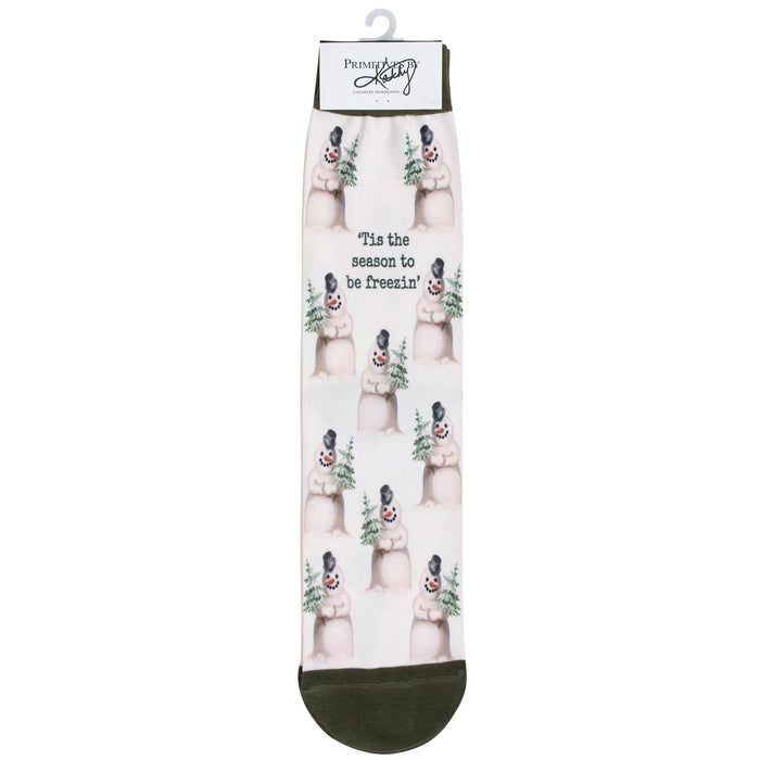 Tis The Season To Be Freezin' Crew Socks