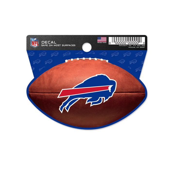 3x4" Buffalo Bills Football Clean Cut Decal