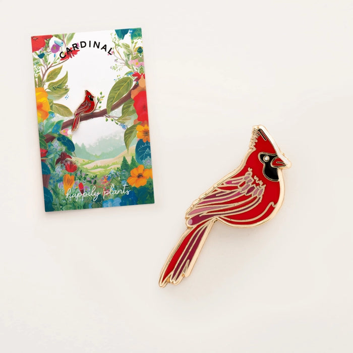 Red Cardinal Enamel Lapel Pin