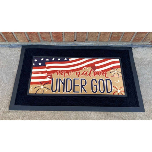 One Nation Under God Mini Switch Doormat Insert