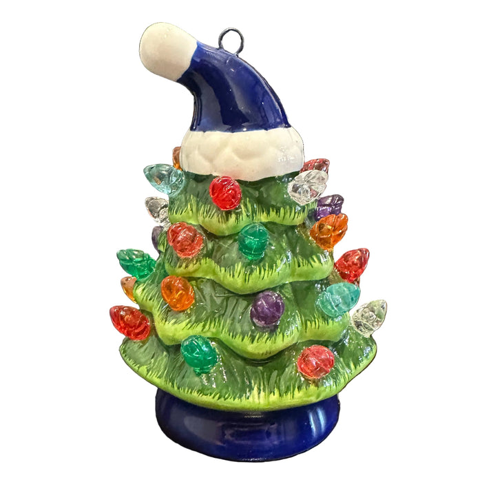 4" Mini Buffalo Bills LED Ceramic Christmas Tree